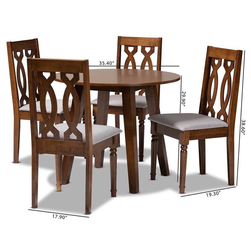 Pia Modern and Contemporary 5-Piece Dining Set