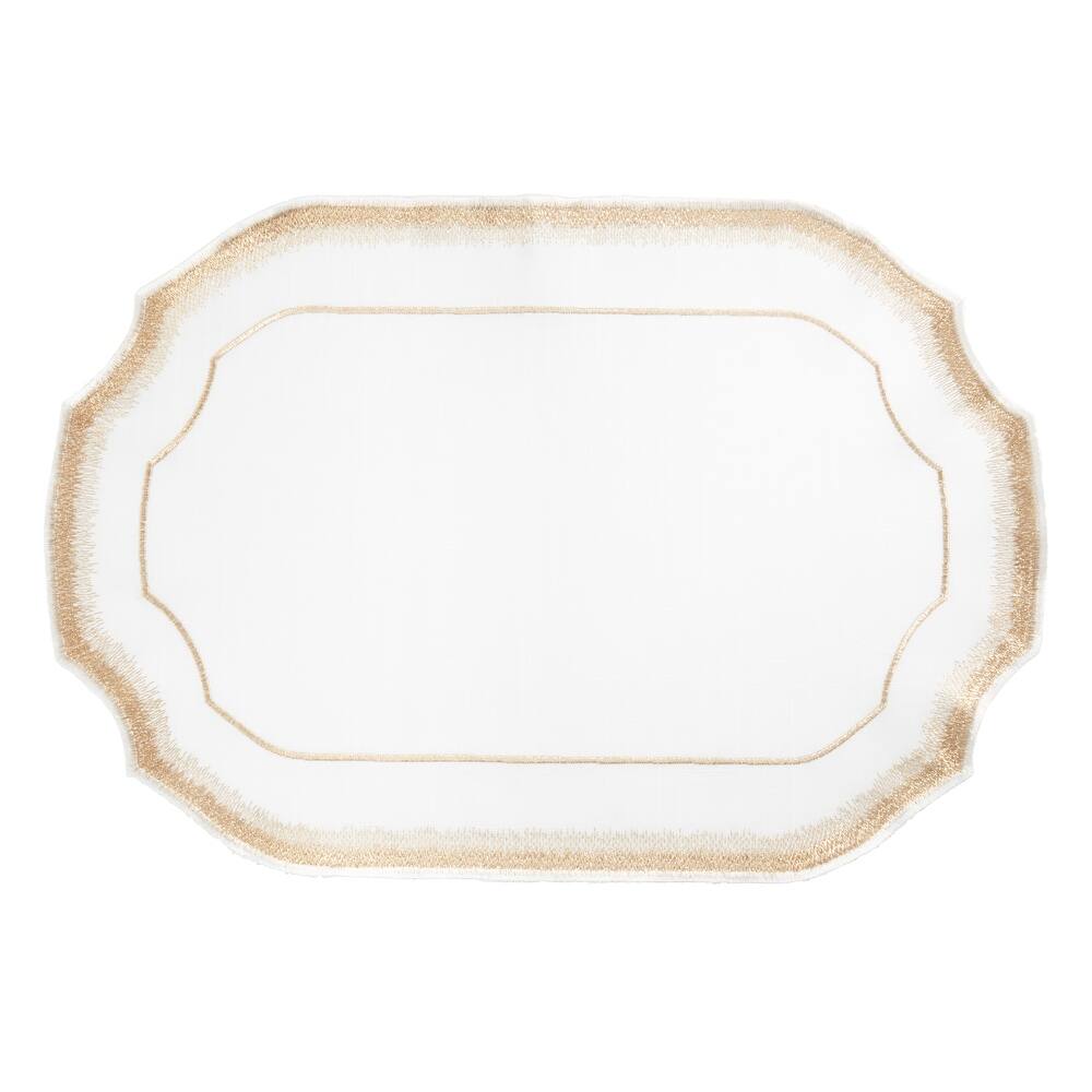 Elegant Embroidery Detail Placemat (Set of 4)