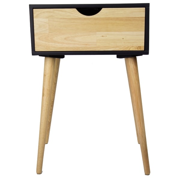 1-Drawer End Table - Mdf, Wood In Black