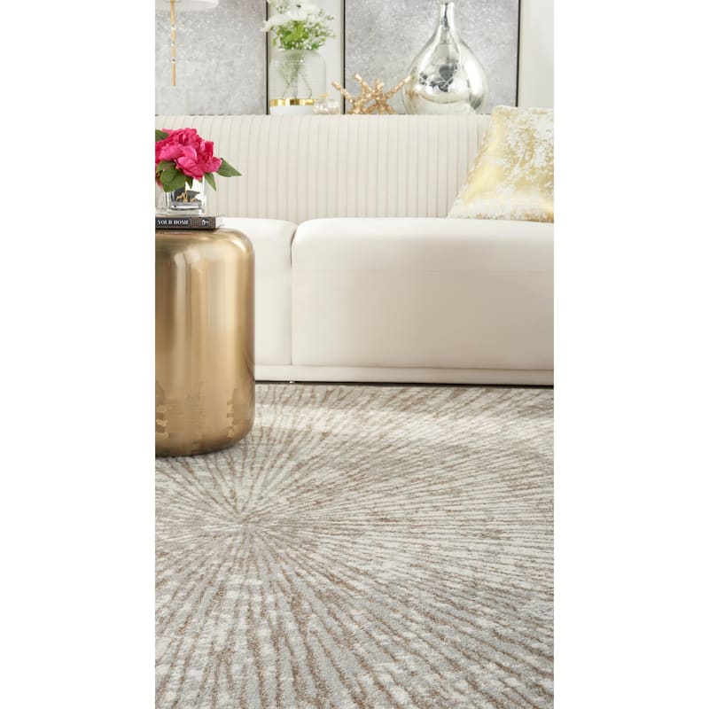 Nourison Home Metallic Modern Abstract Area Rug