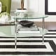 preview thumbnail 6 of 9, Middlebrook Wallace Oval Coffee Table with Frosted Glass