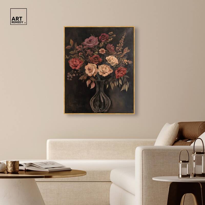Smoldering Bouquet Canvas by Art Remedy