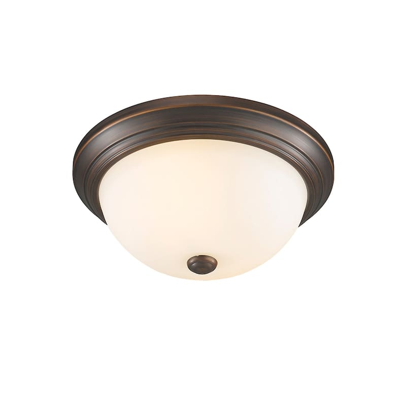 Millennium Lighting Metal Flush Mount Ceiling Fixture in Multiple Finishes - N/A - Rubbed Bronze