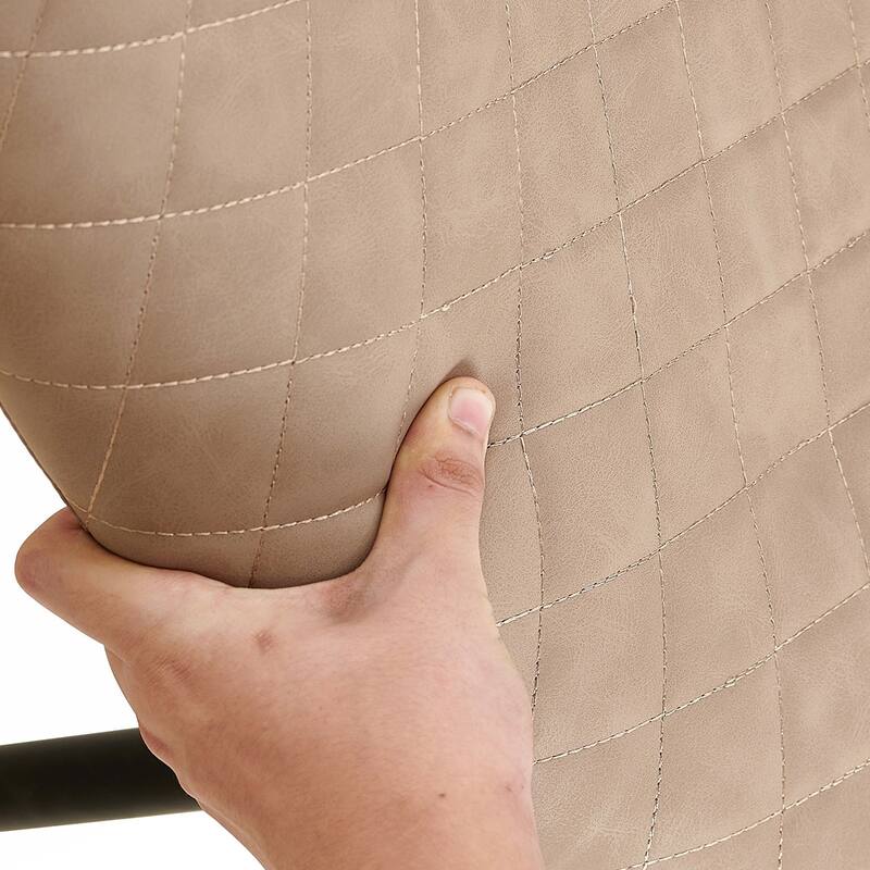 4PCS PU Armless Dining Chairs