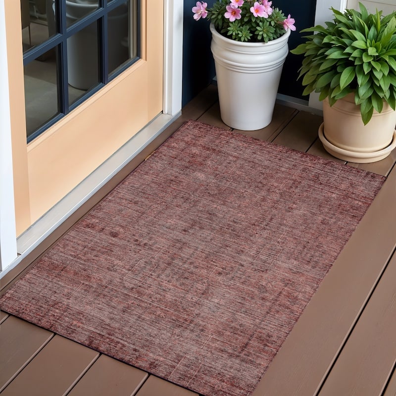 HomeRoots Southwestern Transitional Rectangle Outdoor Rug - 3' x 5'
