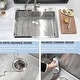preview thumbnail 2 of 4, Vanityfair 30 Inch Single Bowl Stainless Steel Topmount Kitchen Sink 16 Gauge with 2 Faucet Holes