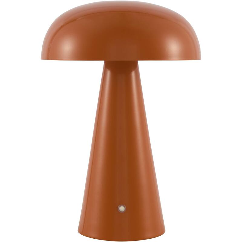 Livabliss Umbra Modern Accent Table Lamp - 12"H x 8"W x 8"D - Orange