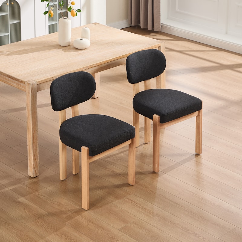 Wooden Dining Chairs Set of 2