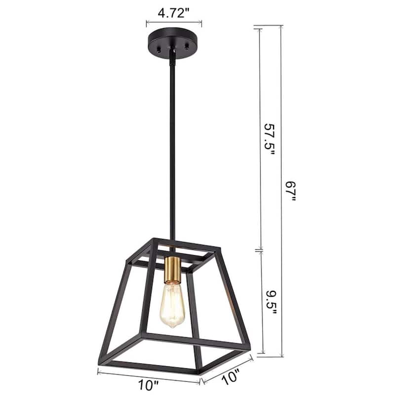 Morrison 10" Metal Mini Pendant for Kitchen Island Dining Room