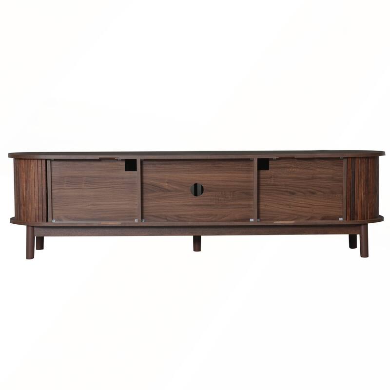Charming Wood TV Stand with Storage and Stylish Finish for Living Room