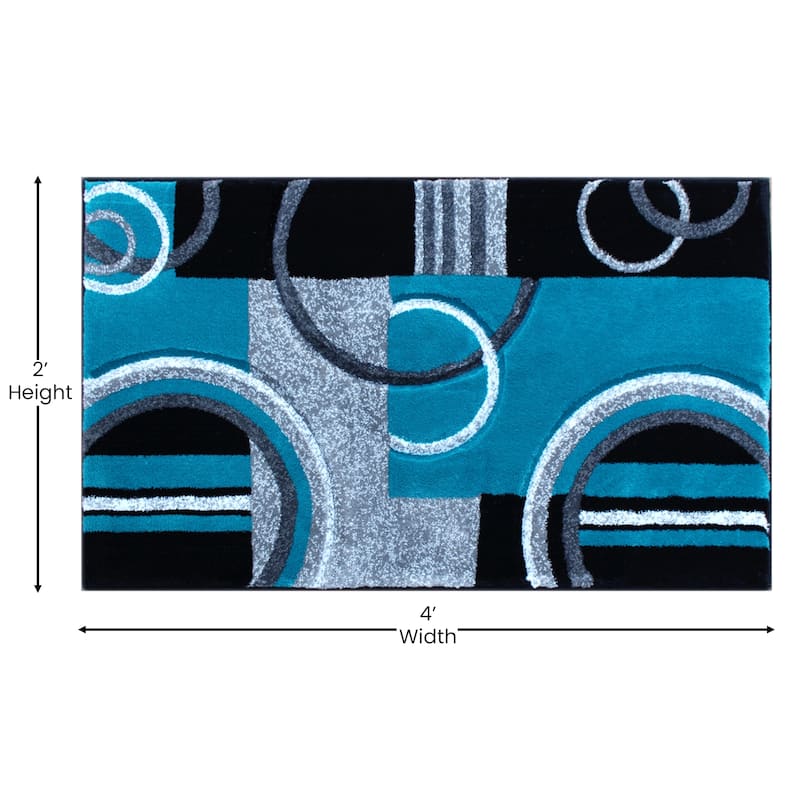 Modern Geometric Design Abstract Area Rug