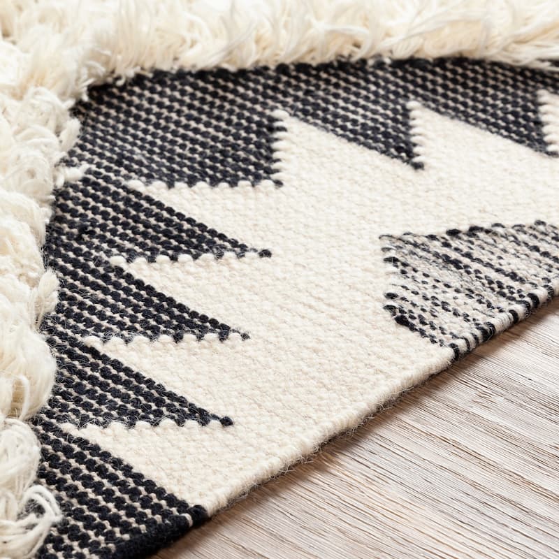 Artistic Weavers Topanga Handmade Wool Scandinavian Tassel Area Rug