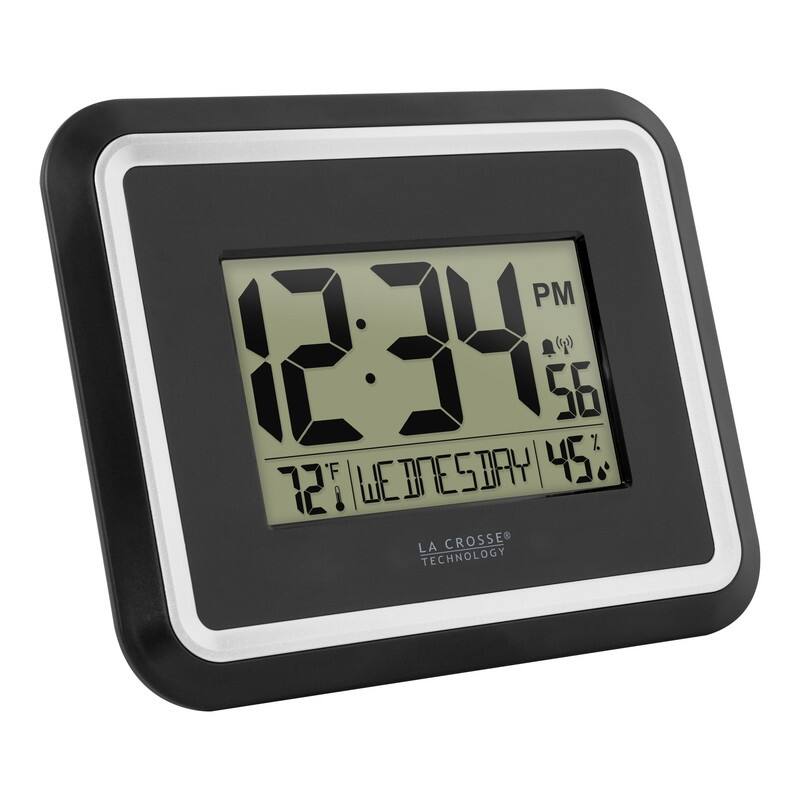 La Crosse BBB84022 Atomic Digital Clock with Temperature and Humidity