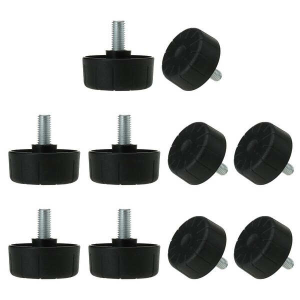 M10 x 20 x 50mm Leveling Feet Adjustable Leveler Floor Protector for Home Furniture Desk Table Chair Leg 10pcs