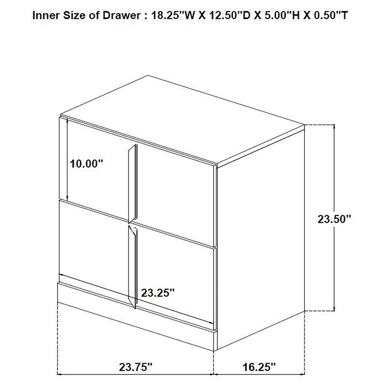 Ines Bedroom Set Grey and White High Gloss