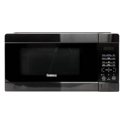 1.1 cu ft 1000W Countertop Microwave Oven in Black with One Touch Express Cooking