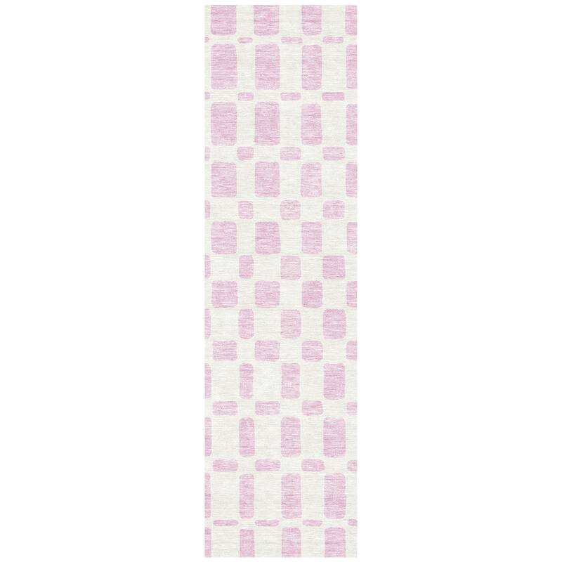 Machine Washable Indoor/ Outdoor Chantille Geo Contemporary Rug