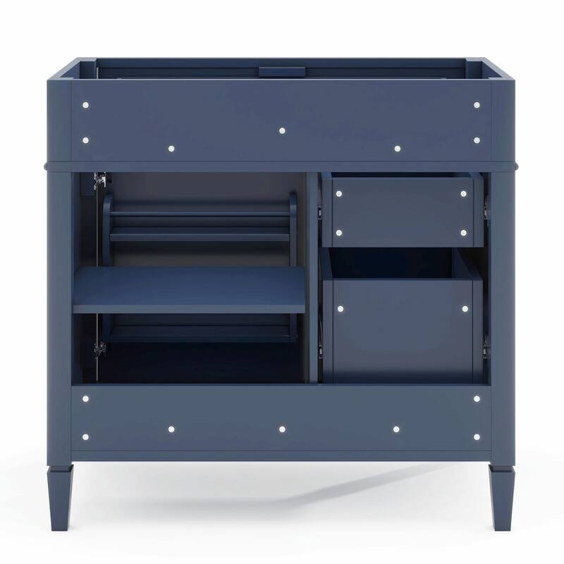36'' Bathroom Vanity with Top Sink, 3 Drawers for Stylish Storage