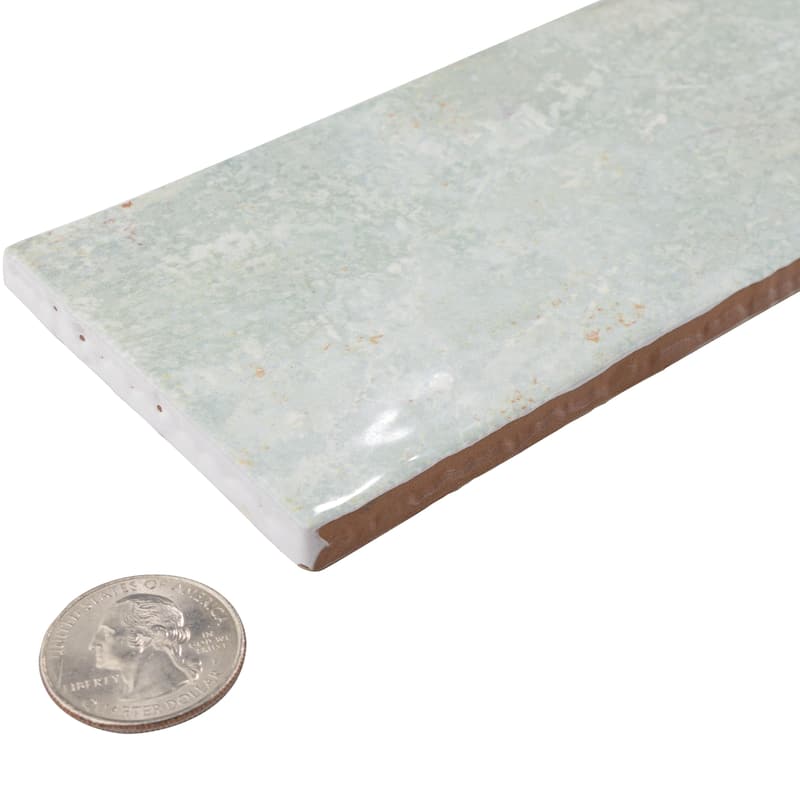 Merola Tile Biarritz Green 3" x 12" Ceramic Wall Tile