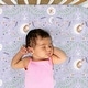 preview thumbnail 2 of 3, The Peanutshell Blue Lunar Love Microfiber 4 Pack Crib Sheet Set