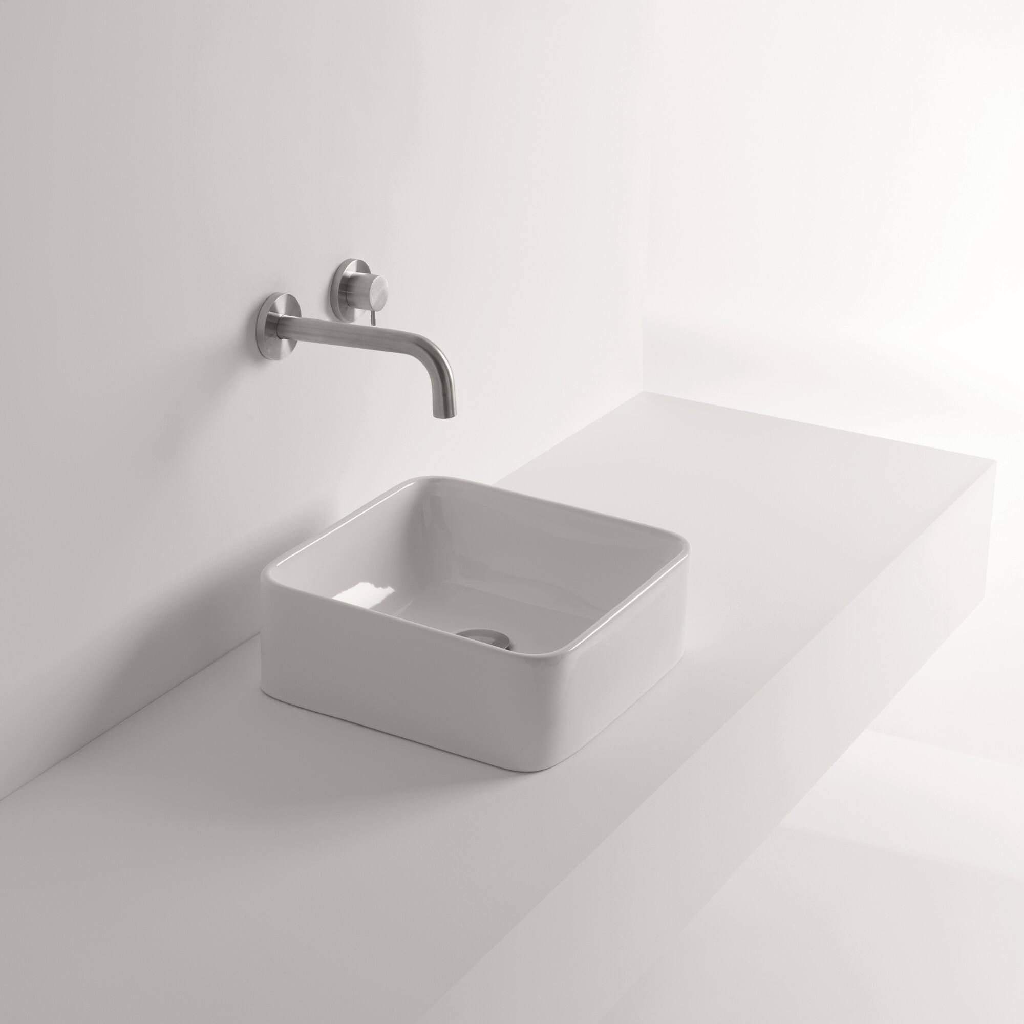 WS Bath Collections Normal 14" Ceramic Vessel Bathroom Sink