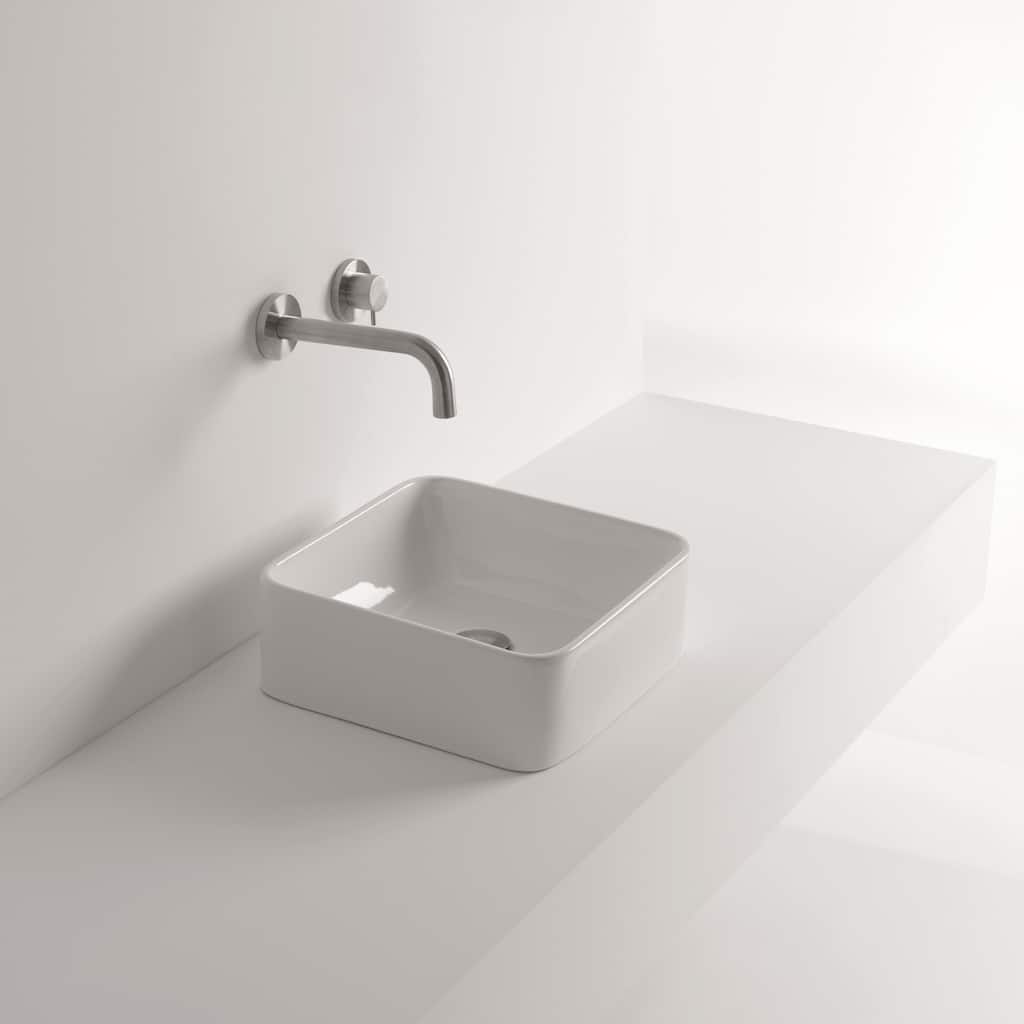 WS Bath Collections Normal 14" Ceramic Vessel Bathroom Sink