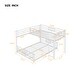 preview thumbnail 4 of 12, Contemporary Design Metal Bunk Bed with Ladder and Guardrails, Twin over Full Size, White