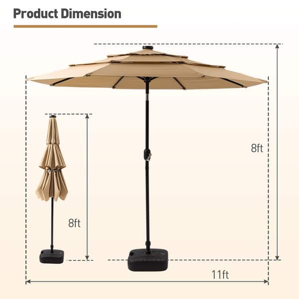 6 patio tilt umbrella Fiberbuilt Patio Tilt Umbrella Crank White, Black, 7.5 ft, 7HCRW-T-Black