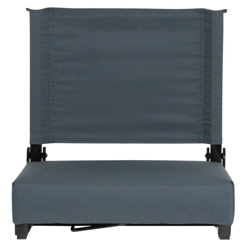 2 Pack 500 lb. Rated Lightweight Stadium Chair-Handle-Padded Seat