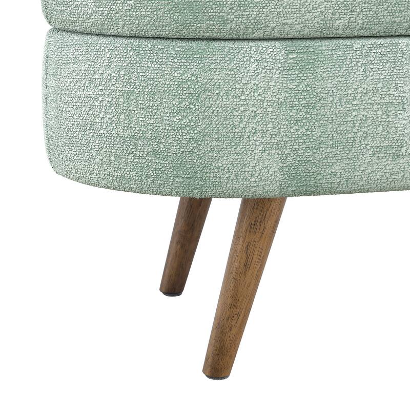 Oval Storage Ottoman