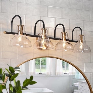 Modern 1 2 3 4 Lights Black Gold Bathroom Vanity Light Fixture Farmhouse Wall Sconce Light for Bathroom On Sale Bed Bath Beyond 35493342