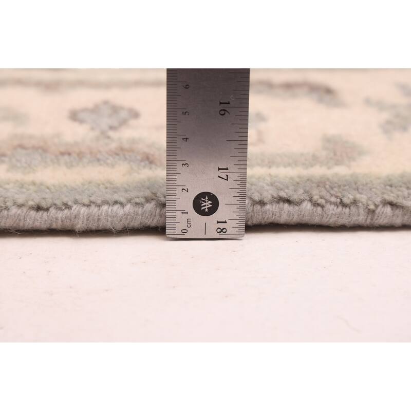ECARPETGALLERY Hand-knotted Royal Oushak Grey Wool Rug - 2'6 x 9'9