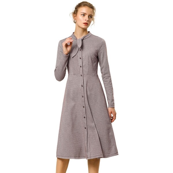 plaid midi shirt dress