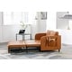 preview thumbnail 39 of 70, Velvet Loveseat Couch with Pull Out Bed Convertible Sleeper Sofa Bed Brown