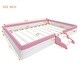 preview thumbnail 23 of 61, Roomfitters Twin/Full/ Queen Size Upholstered Daybed Frame with Fence and Stairs, Ideal for Bedrooms