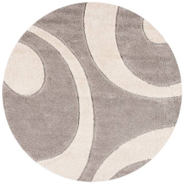 SAFAVIEH Florida Shag Jayati Abstract 1.2-inch Thick Rug