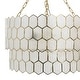 preview thumbnail 16 of 18, Two-Tier Capiz Honeycomb Chandelier - 20.0"L x 20.0"W x 12.0"H