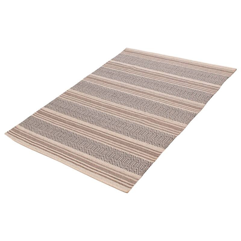 Nevada Grey Kilim 5'1" x 7'4" - 5'1 x 7'4