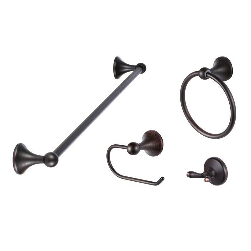 Sure-Loc VT-SET-PH1 Ventura 4 Piece Bathroom Package with 30" Towel - Vintage Bronze