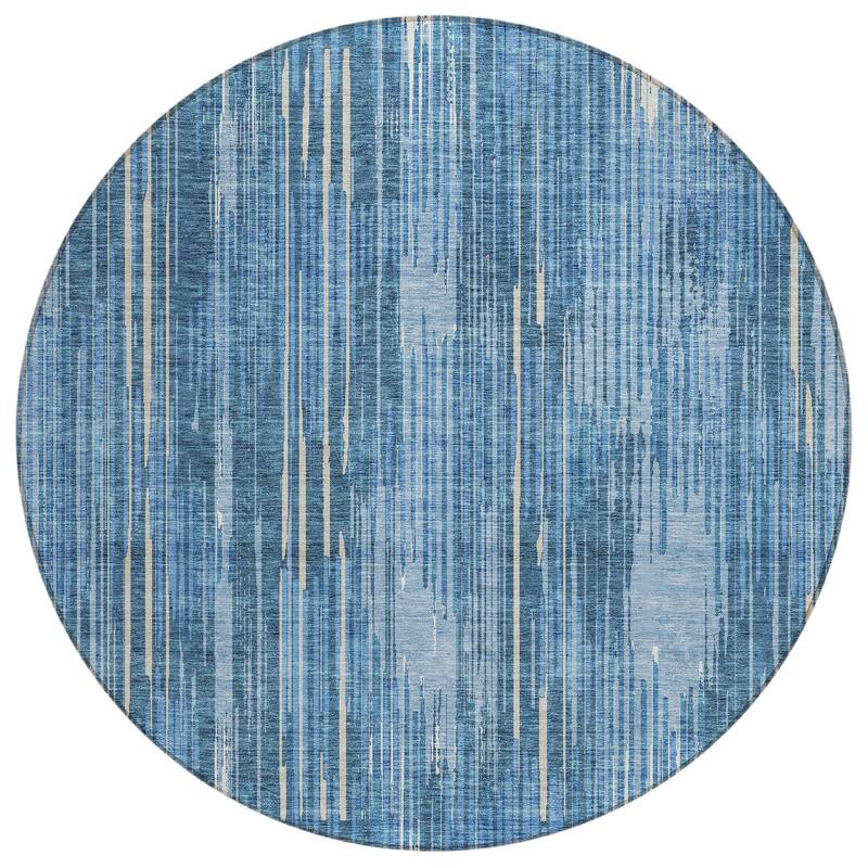 Machine Washable Indoor/ Outdoor Chantille Abstract Ombre Rug