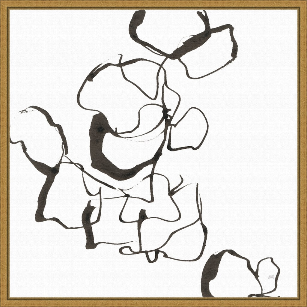 Stoned III by Chris Paschke (16 x 16 in.), Framed Canvas Wall Art Print - Sylvie Gold