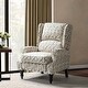 preview thumbnail 49 of 100, Olympus Upholstered Classic Manual Wingback Recliner with Spindle Legs by HULALA HOME TAN