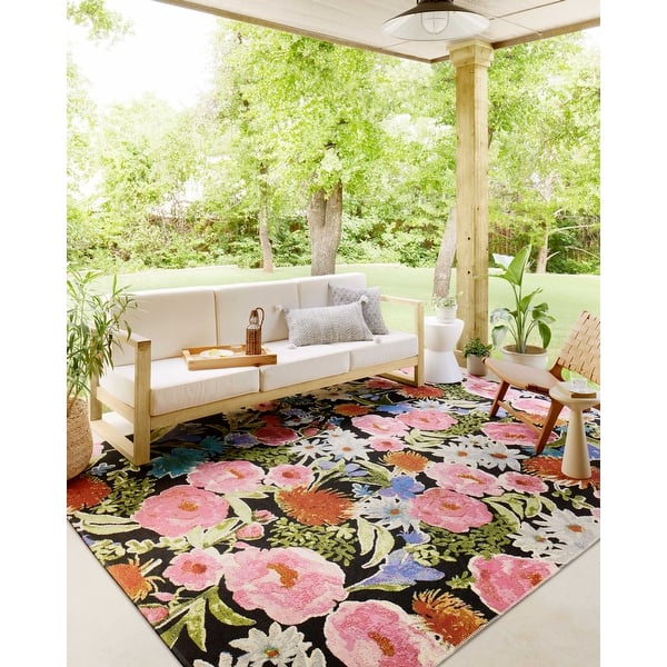 slide 2 of 24, Alexander Home Botanical Garden Indoor / Outdoor Area Rug