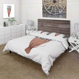 Designart 'Bunch of Willow Twigs I' Farmhouse Duvet Cover Set - Bed ...