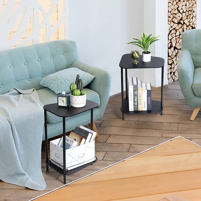 Small End Tables Living Room Set of 2