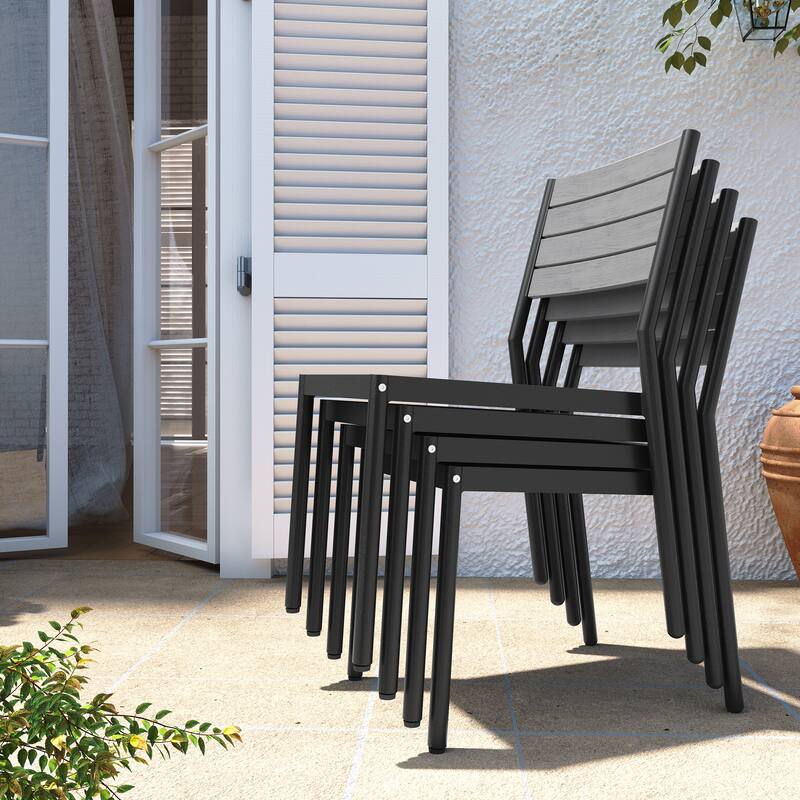 Pellebant 5/7/9 Pieces Patio Dining Set with Expandable Outdoor Dining Table and Chairs