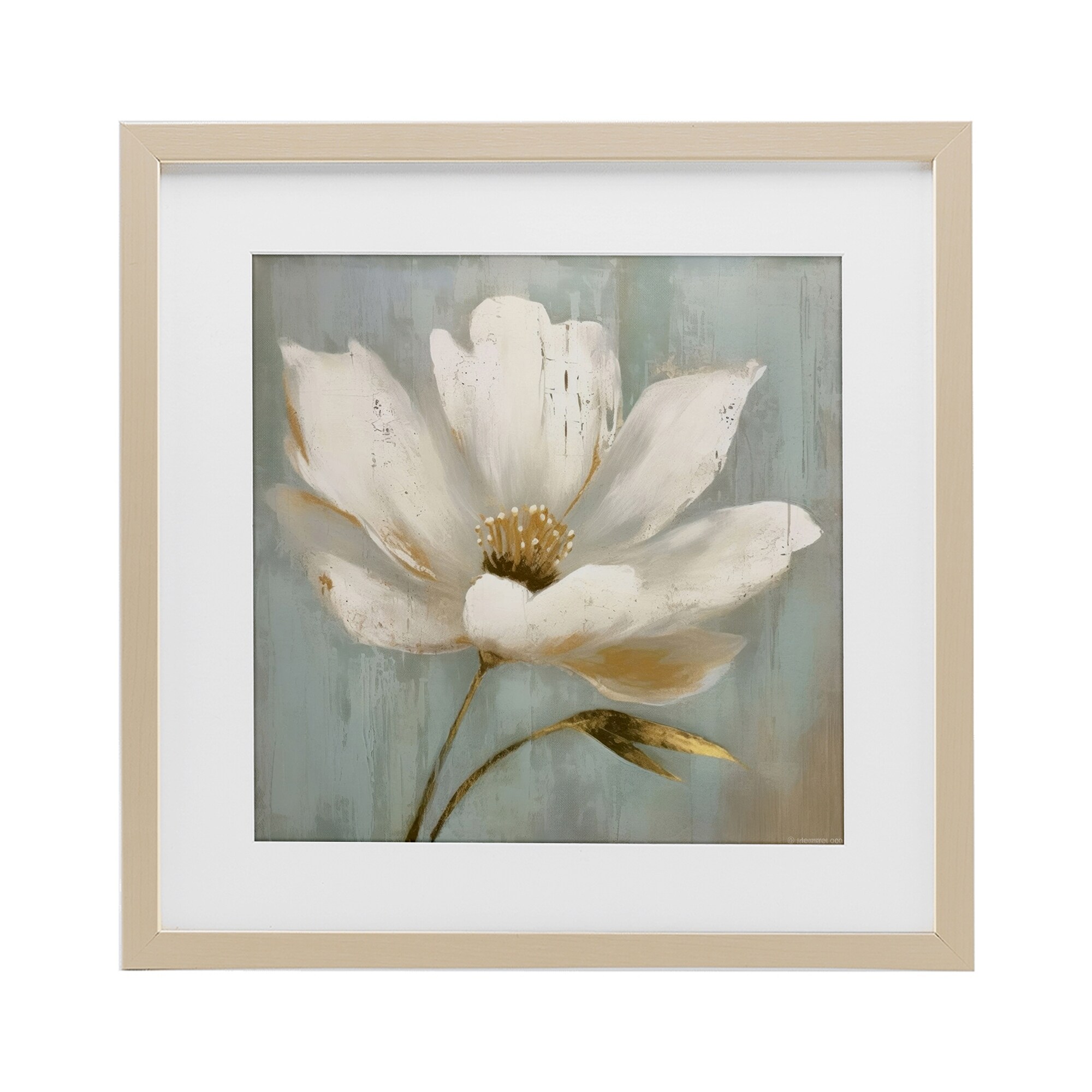 Gold Brushed Flower LSR Creative Studio