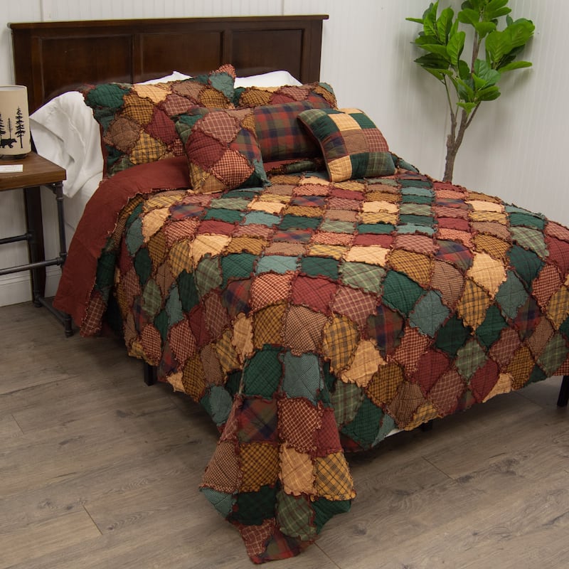 Donna Sharp Campfire Plaid Bed Skirt