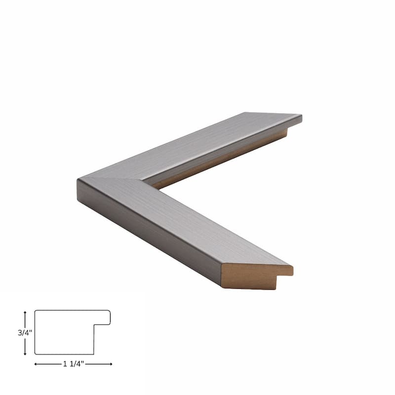 Frame My Mirror Satin Nickel Framed Mirror, Ellis Design