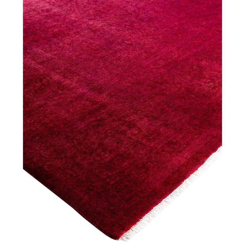 Overdyed One-of-a-Kind Hand-Knotted Area Rug - Pink - 8' 4" x 9' 10"